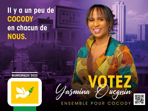  Municipales 2023: Pour Yasmina Ouégnin Cocody doit redevenir la vitrine de la Côte d’Ivoire