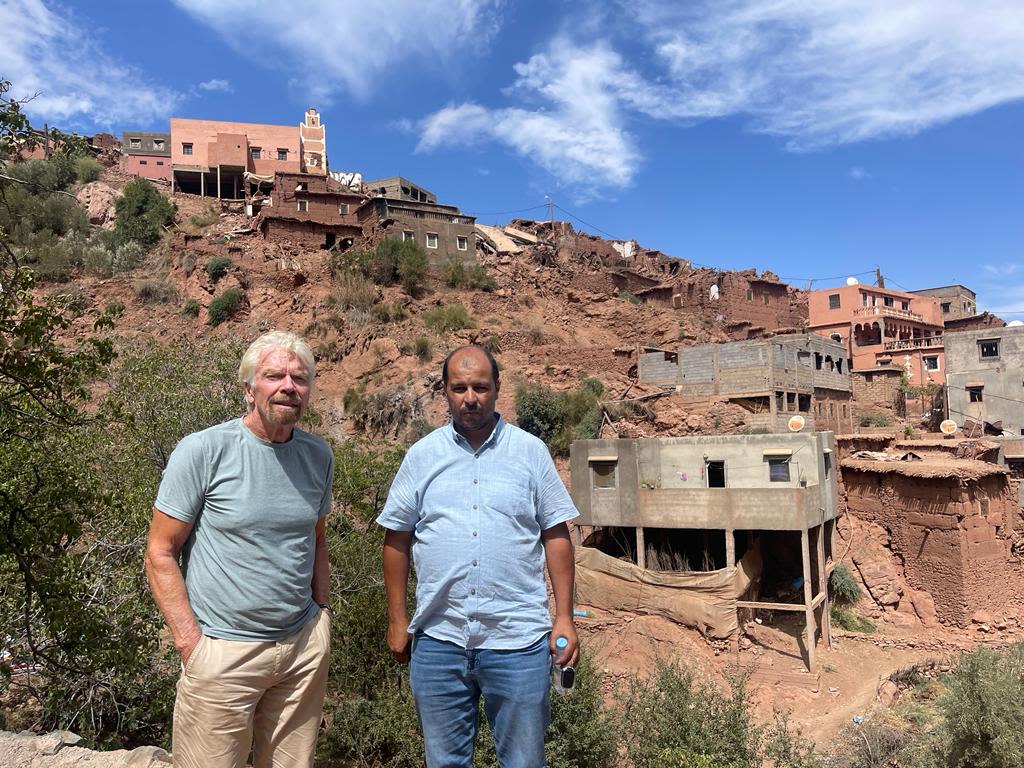 initiative humanitaire de Richard Branson au Maroc