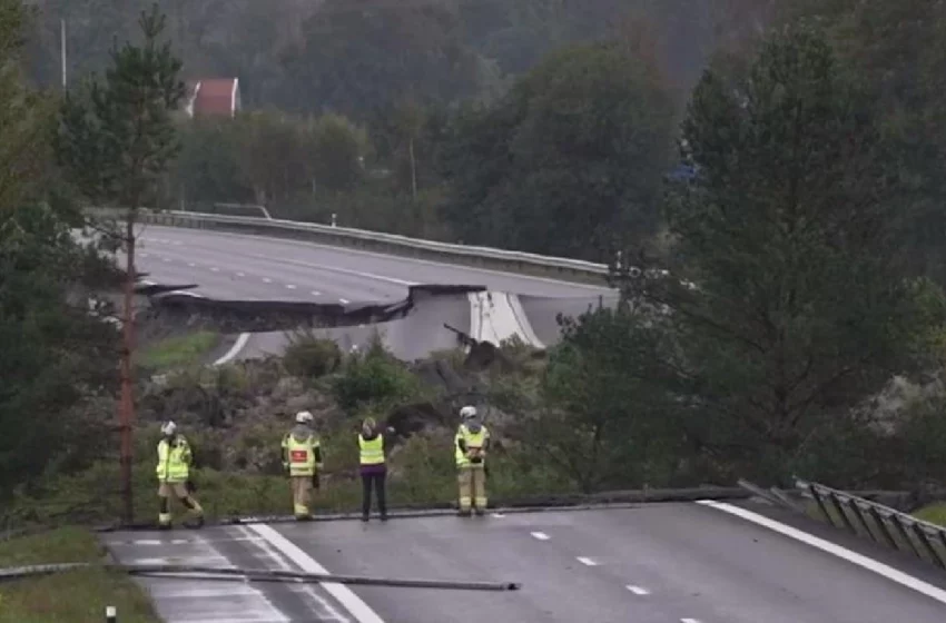  Suède : une autoroute s’effondre et fait des blessés