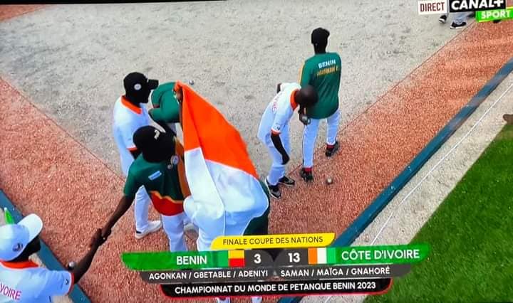 Mondial Pétanque 2023 : La Côte d'ivoire bat le Benin et devient champion de la coupe des nations.