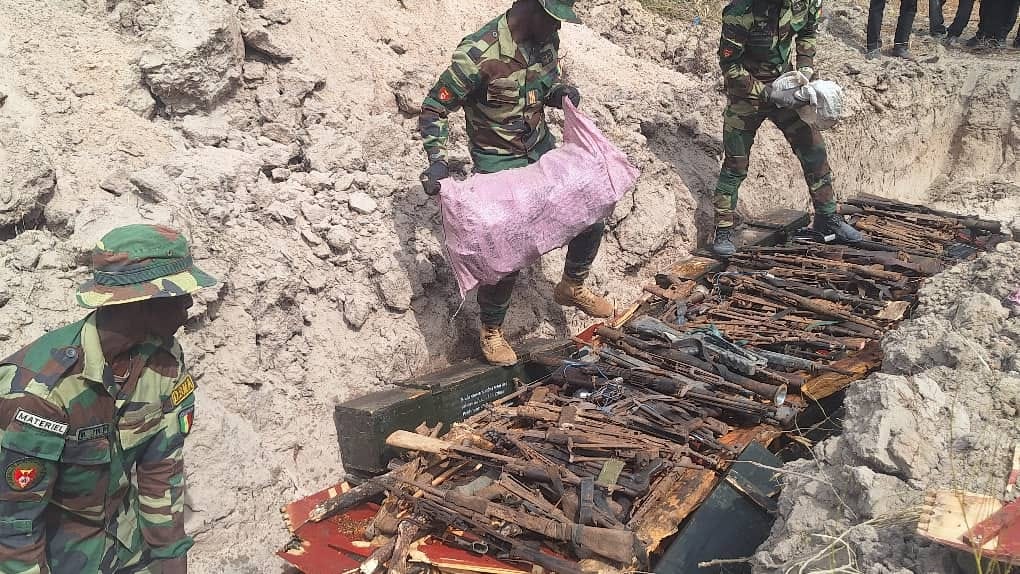 destruction des armes en casamance Senegal