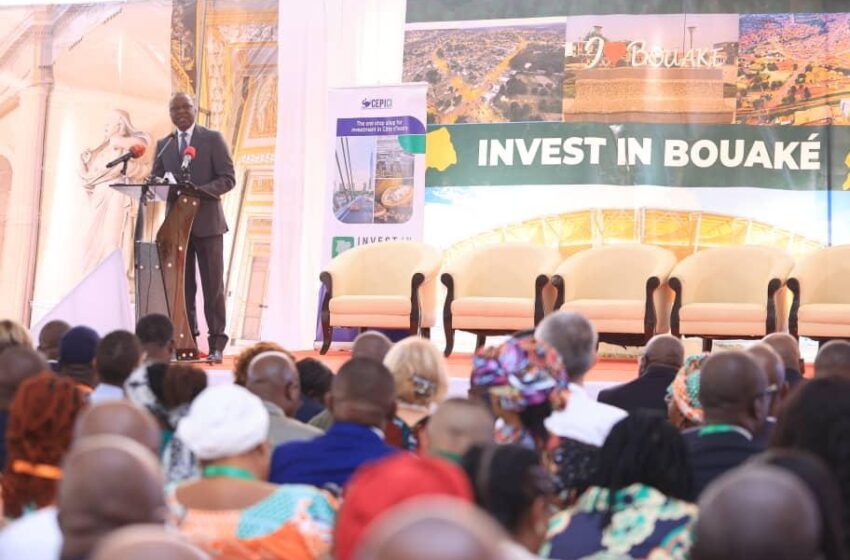  Forum économique “Invest in Bouaké” : 203 milliards FCFA d’investissements pour créer une unité de textile et d’habillement intégrée;