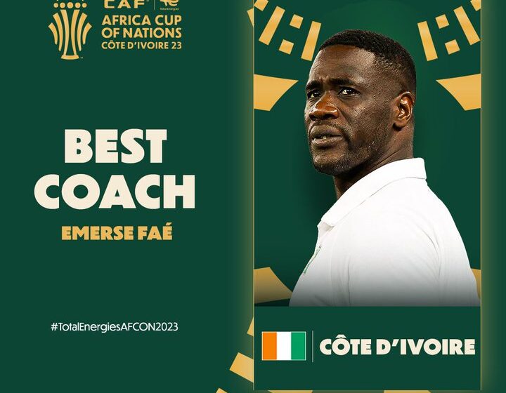  Emerse Faé obtient le trophée du meilleur entraîneur de la CAN 2023