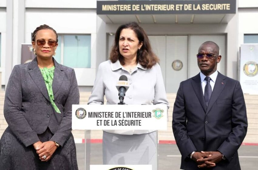  Coopération sécuritaire : Le ministre Vagondo Diomandé échange avec la sous-secretaire d’Etat américain, Uzra Zeya