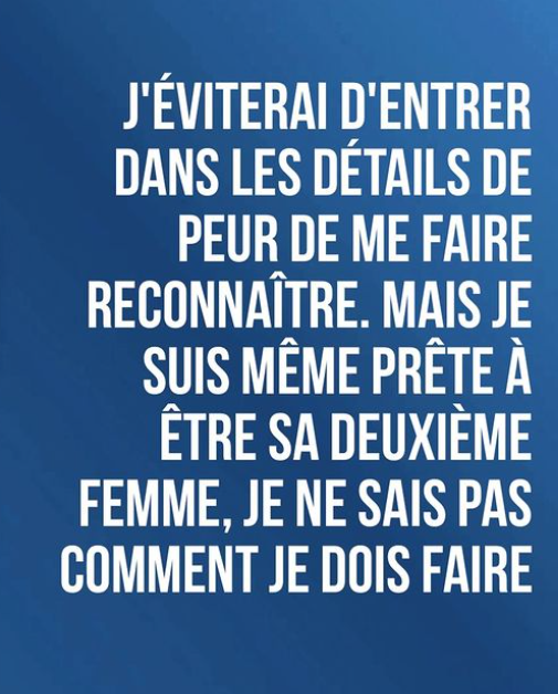 Témoignage : "Je suis follement amoureuse de mon ex-mari et je veux le recupérer.Je suis prête à être sa femme de dehors"