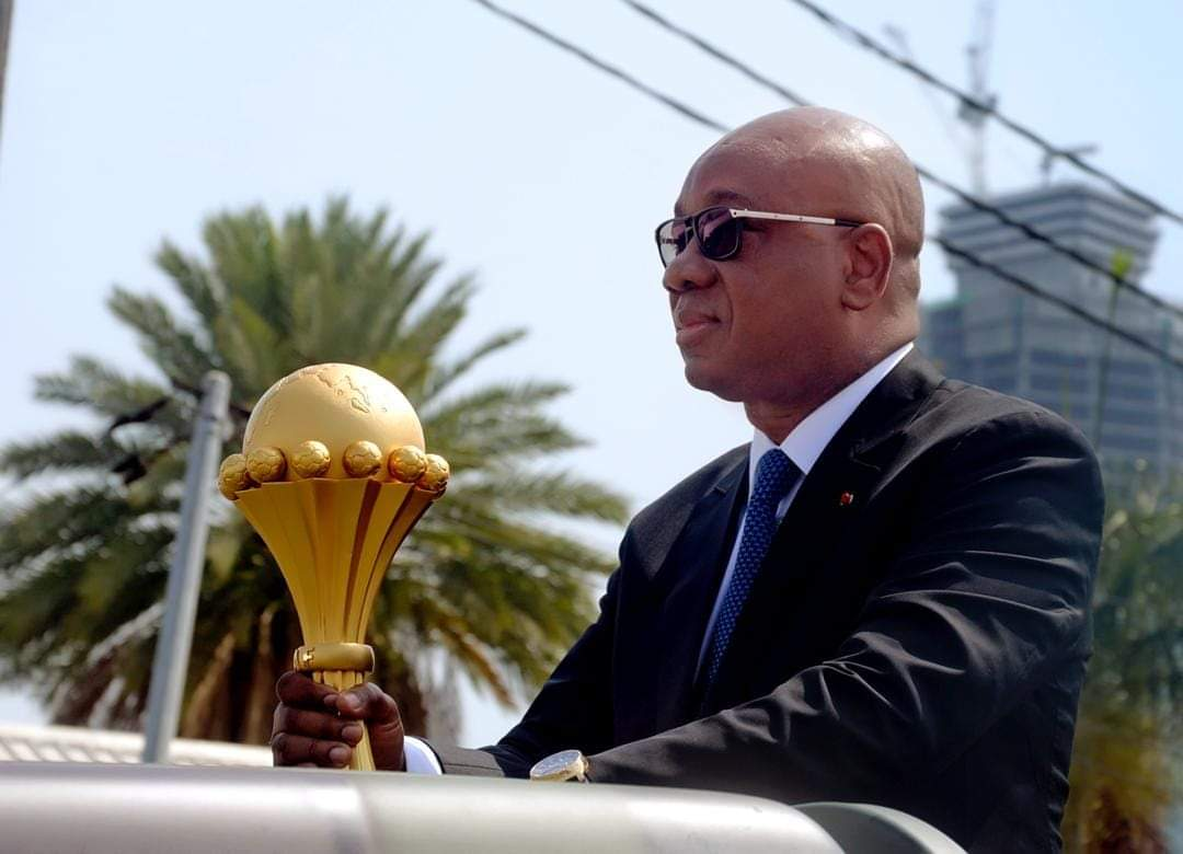 CAN 2023 : Le Trophée présenté aux Forces de Défense et de Sécurité à l’Etat Major des Armées au Plateau ( Photos)