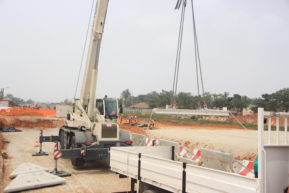 Developpement : Le premier mur VSoL du métro d'Abidjan a été construit à Abobo (photos).