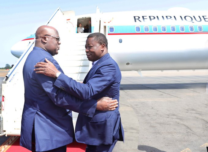 RDC : Le président Félix Antoine Tshisekedi-Tshilombo en visite officielle au Togo