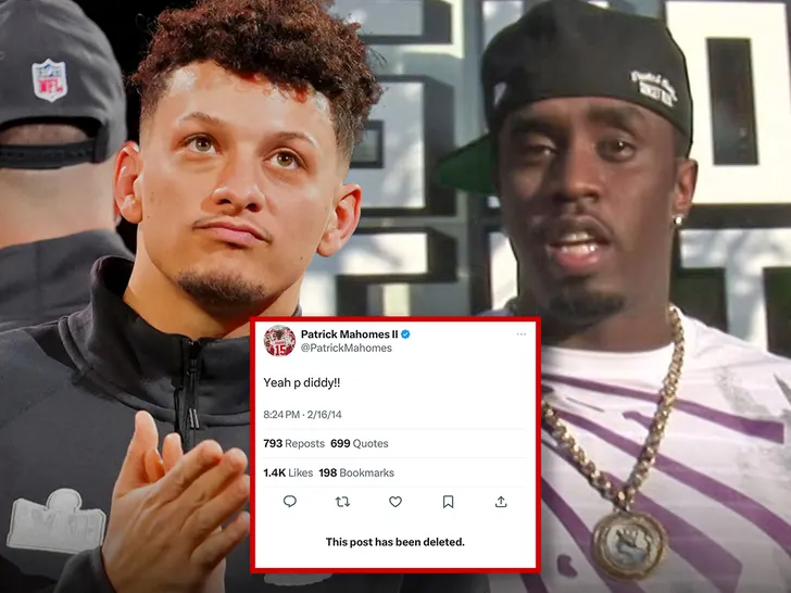 Les tweets de Patrick Mahomes sur P Diddy ont été supprimés dans le cadre d'une enquête sur le trafic sexuel.