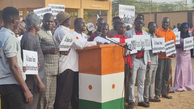 Niger : Une manifestation contre la presence américaine