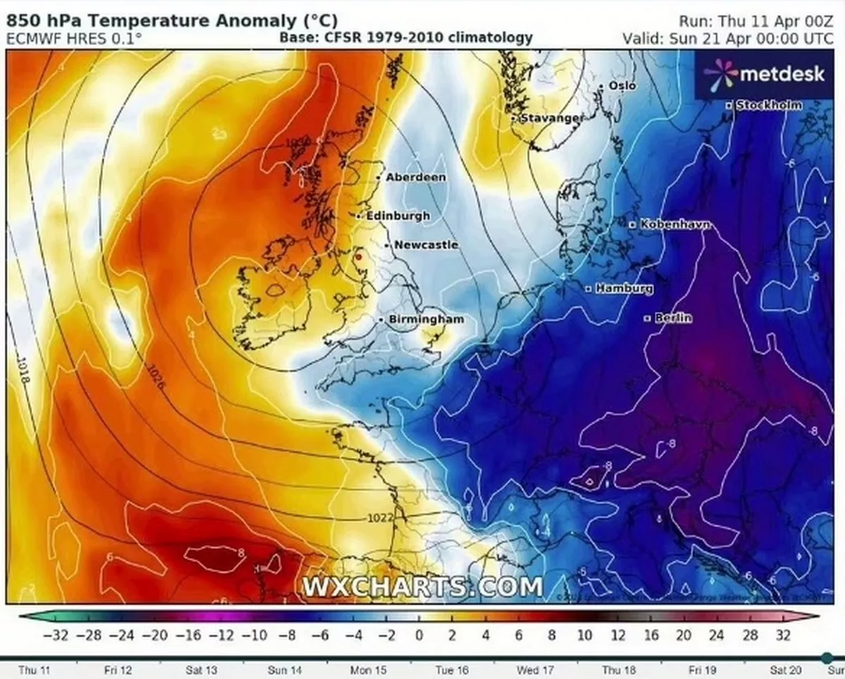 Météo britannique : Date exacte de la deuxième "mini-canicule" : les cartes passent au rouge foncé