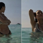 Kim Kardashian affiche ses courbes en bikini sur des photos de plage, les fans n'en reviennent pas.