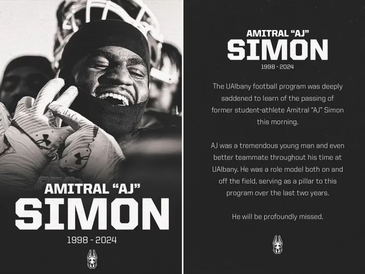 L'ancienne star du football d'Albany, AJ Simon, est décédée à l'âge de 25 ans