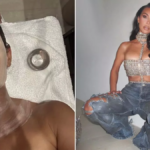 Kim Kardashian a montré son visage sans maquillage lors d'une séance de soins relaxante.