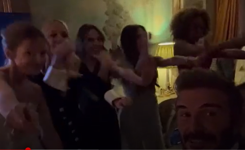  David Beckham filme la réunion des Spice Girls lors de la fête d’anniversaire de Victoria