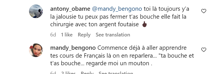 Une abonnée à Emma Lohoues : "La chirurgie c'est comme la drogue quand tu commences tu ne t'arrêtes pas. C'est moche"