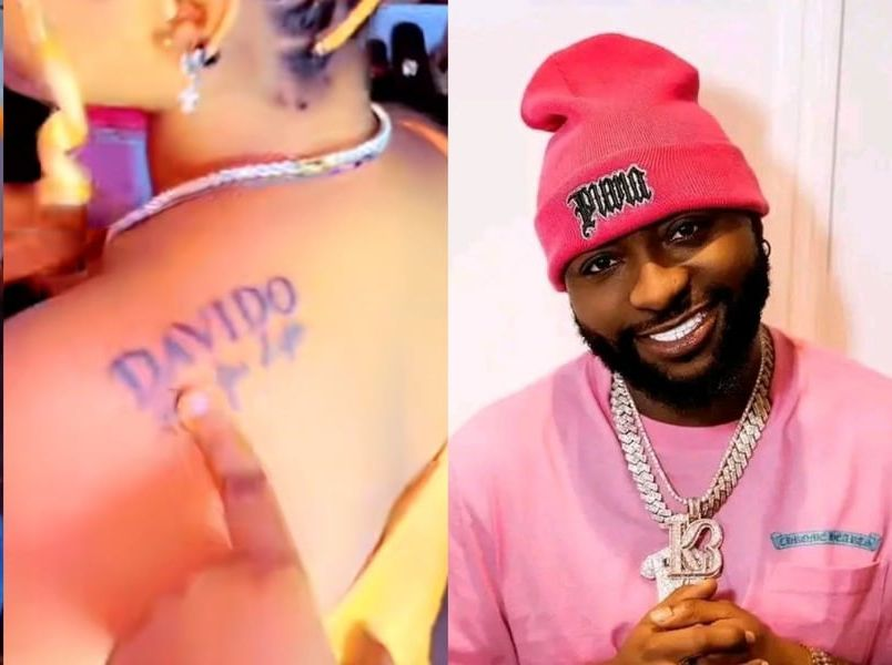 Un fan de Davido se tatoue son nom sur le corps et demande à être adopté