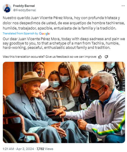 Le nouvel homme le plus âgé du monde révèle l'habitude qui lui a permis de rester en forme pendant 111 ans.