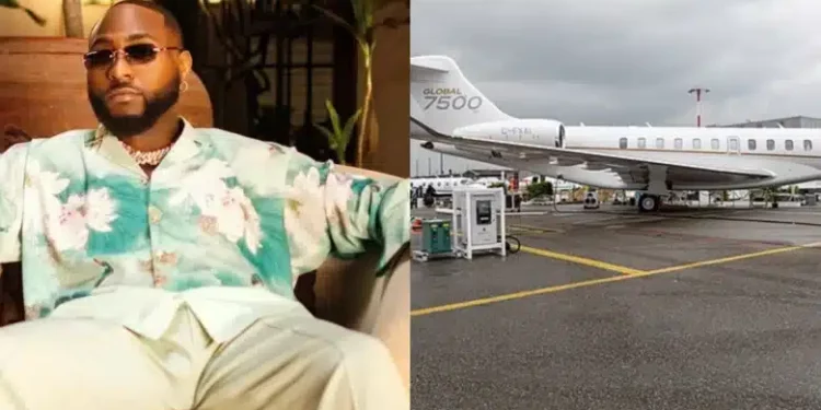  Davido dit qu’il a acheté un jet Bombardier 7500