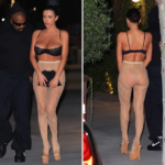 Bianca Censori ne porte qu'un soutien-gorge en dentelle lors de son rendez-vous avec Kanye