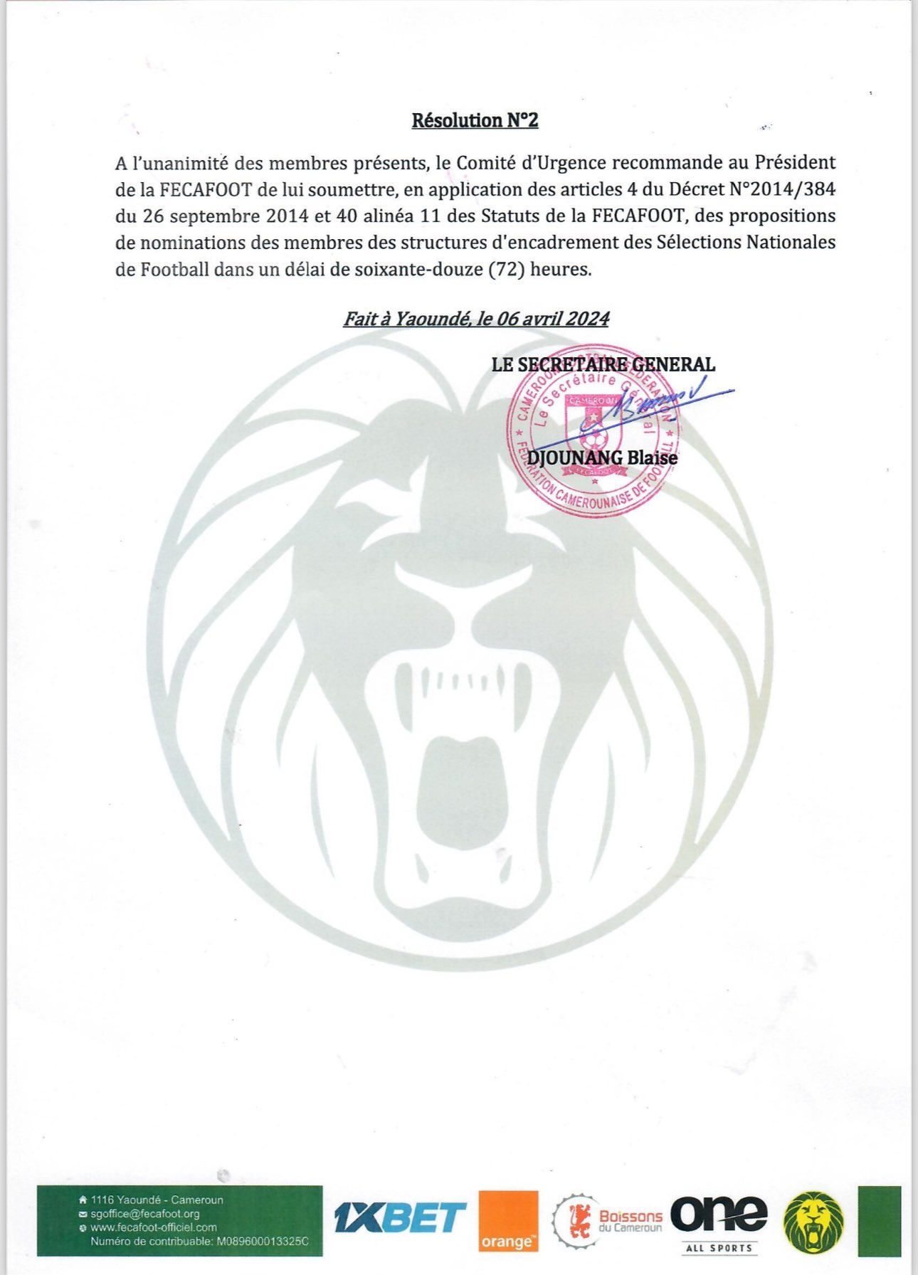 Cameroun : Un nouveau selectionneur sera nommé par le president de la FECAFOOT Samuel Eto'o !