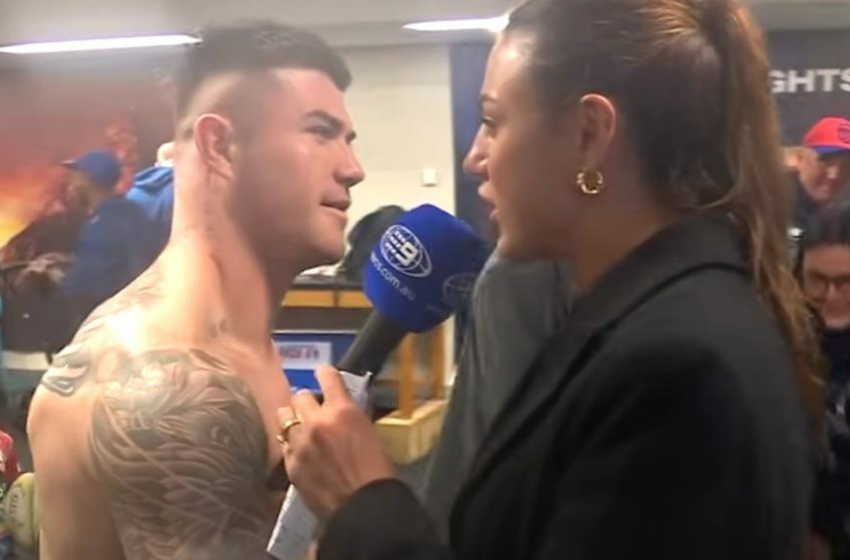  Un footballeur tente d’embrasser la femme de son coéquipier en direct à la télévision.