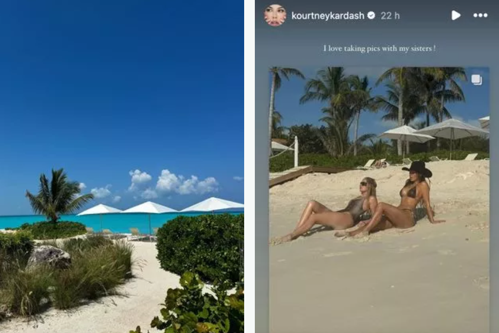 Kourtney Kardashian partage un cliché rare de son bébé Rocky Barker, âgé de 5 mois, lors d'un voyage dans les Caraïbes.