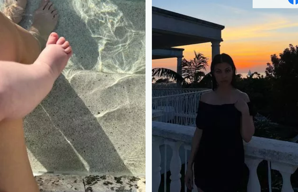 Kourtney Kardashian partage un cliché rare de son bébé Rocky Barker, âgé de 5 mois, lors d'un voyage dans les Caraïbes.