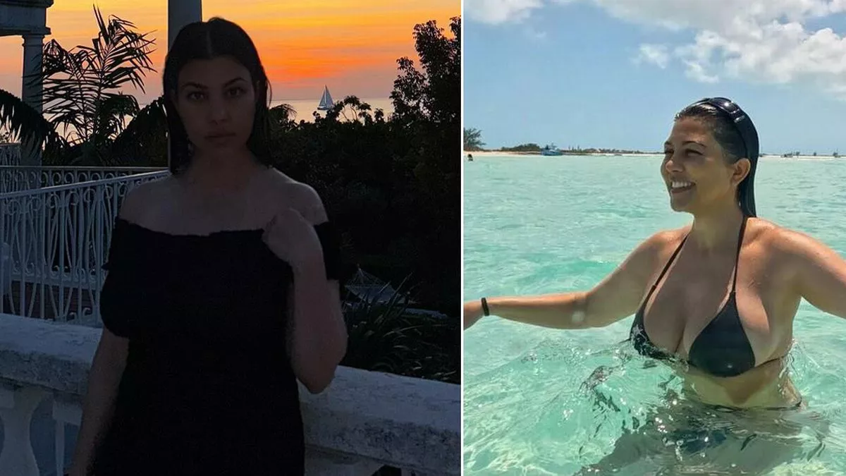 Kourtney Kardashian partage un cliché rare de son bébé Rocky Barker, âgé de 5 mois, lors d'un voyage dans les Caraïbes.