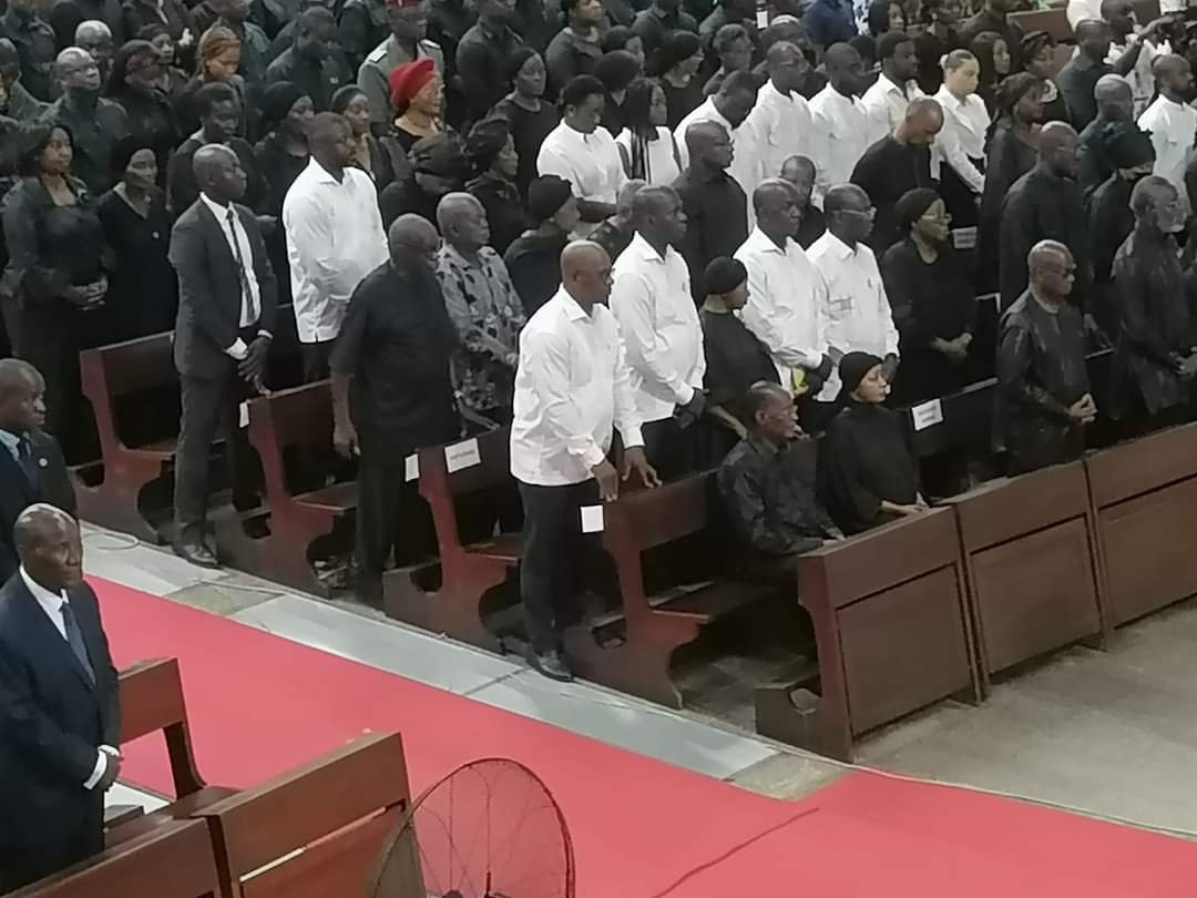 Obsèques Henri Konan Bédié : Messe de requiem à la cathédrale Saint Paul du Plateau avec la présence du Président de la République et son épouse