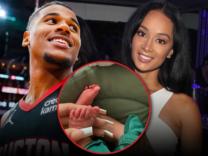 Jalen Green et Draya Michele, stars de la NBA, accueillent une petite fille