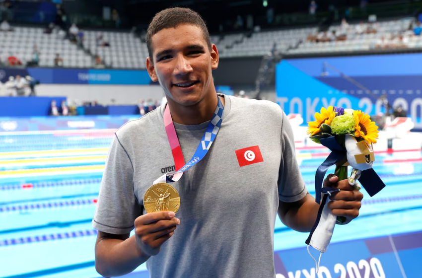  Le Tunisien Ahmed Hafnaoui, médaillé d’or olympique, en grand danger pour Paris 2024