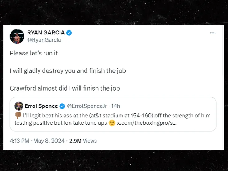 Ryan Garcia s'en prend à Errol Spence Jr. après un défi de combat, en s'inspirant de K.Dot