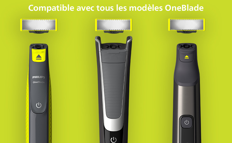 Philips OneBlade - Lames de Rechange: Des Performances Exceptionnelles pour un Rasage Parfait