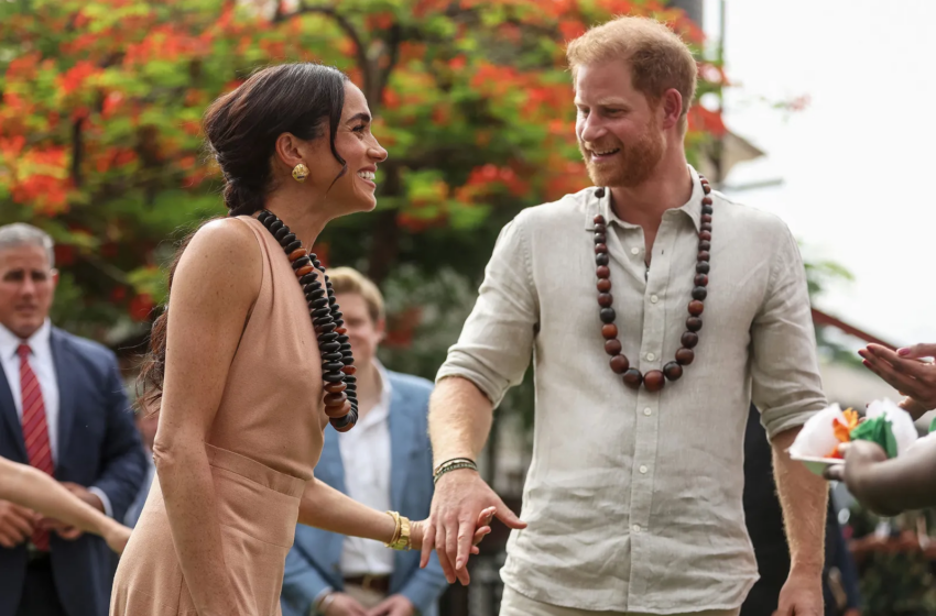  Le prince Harry et Meghan Markle entament leur première tournée au Nigeria par une visite d’école