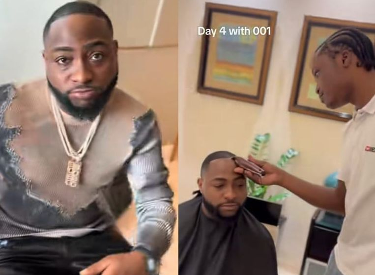  Le coiffeur personnel de Davido s’est rendu à Dubaï pour la coupe de cheveux de Superstar