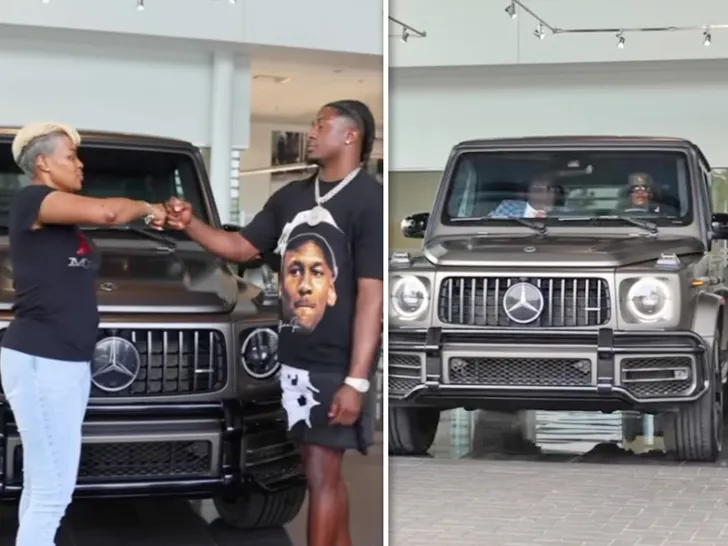 La recrue NFL "Kool-Aid" McKinstry surprend sa mère avec un nouveau G-Wagon pour la fête des mères