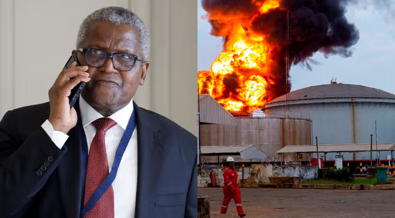 Incendie à la Raffinerie de Dangote : Aucune Victime L’Activité se Poursuit