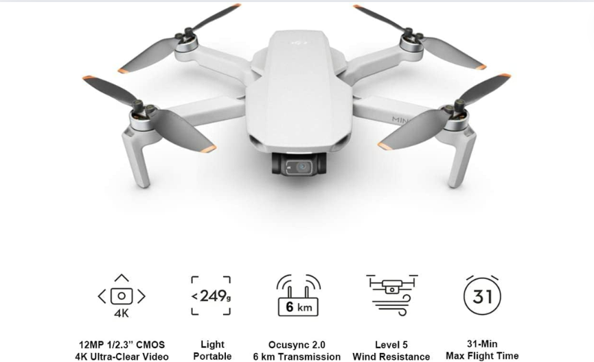 Envolez-vous vers l'Infini avec le drone DJI Mini 2 : La Puissance de la Photographie Aérienne dans Votre Poche