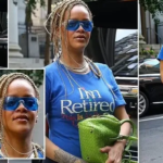 Rihanna se moque de ses fans avec un T-shirt « Je suis à la retraite ».