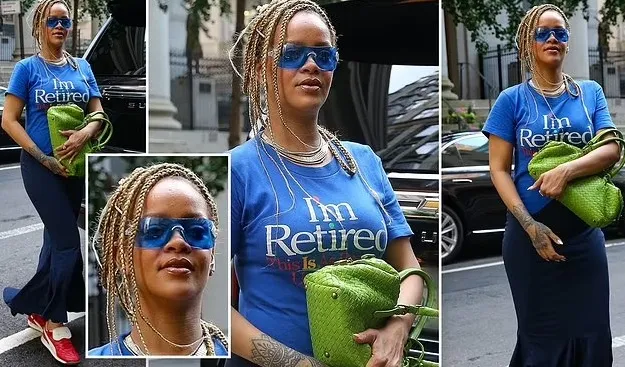 Rihanna se moque de ses fans avec un T-shirt « Je suis à la retraite ».