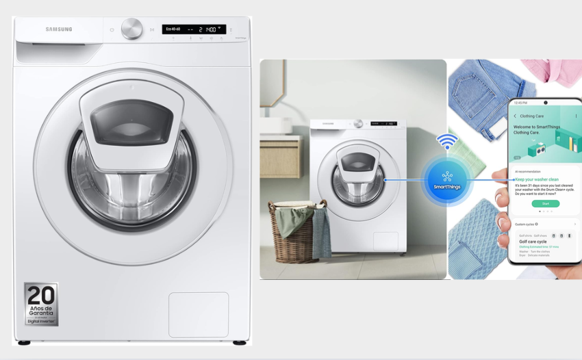  Cette machine a laver samsung eco bubble 7 kg est dotée de Haute Technologie et Performant !