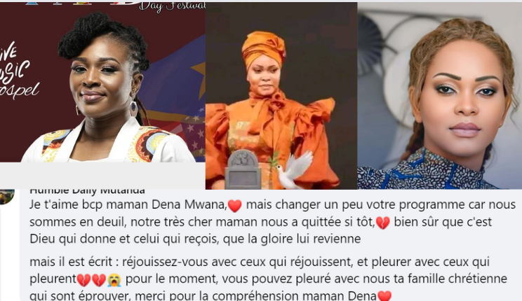 Décès de Blanche Tunasi : Dena Mwana annonce son concert et se fait lyncher sur les réseaux sociaux