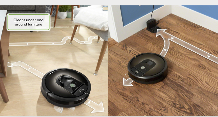 L'aspirateur iRobot Roomba® peut nettoyer les tapis et les sols durs