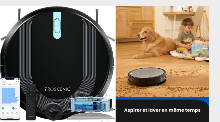  Révolutionnez Votre Ménage avec le Proscenic 850T Aspirateur Robot et Laveur de Sol 2 en 1