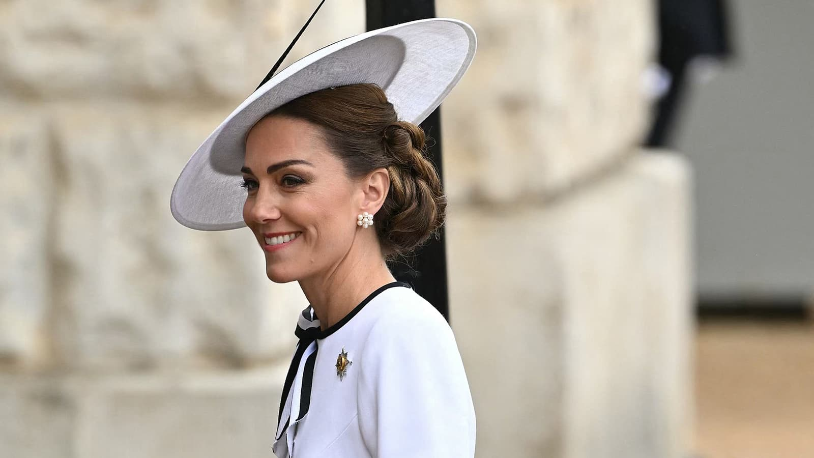 Kate Middleton fait sa première apparition publique depuis six mois lors de la parade d'anniversaire du roi Charles III