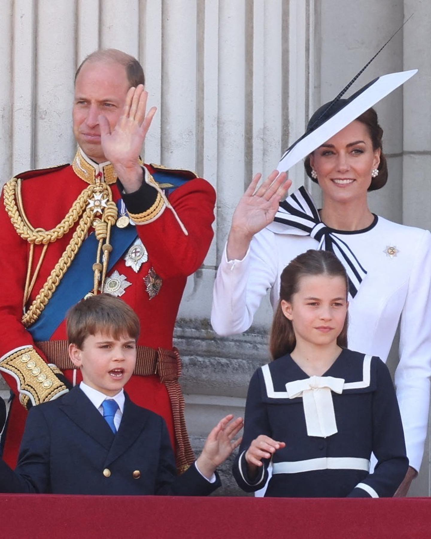 Kate Middleton fait sa première apparition publique depuis six mois lors de la parade d'anniversaire du roi Charles III