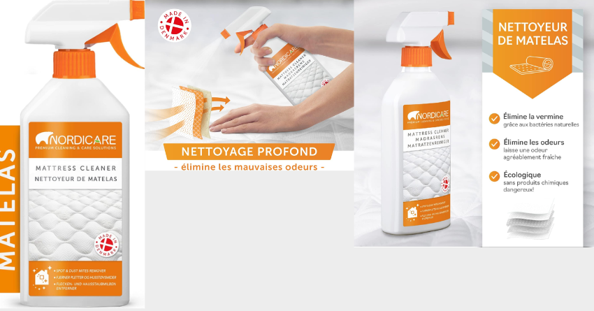 Nettoyant Matelas Puissant – Détachant Tapis, Canapé, Sièges Auto En Mousse (300 Ml)