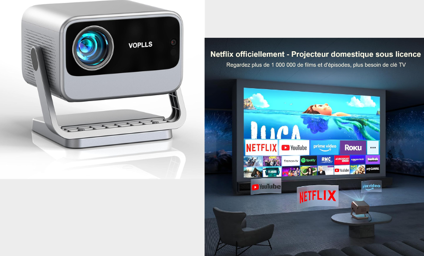  Comment Transformer Votre Salon en Cinéma avec le Vidéoprojecteur 4K VOPLLS Certifié Netflix ?