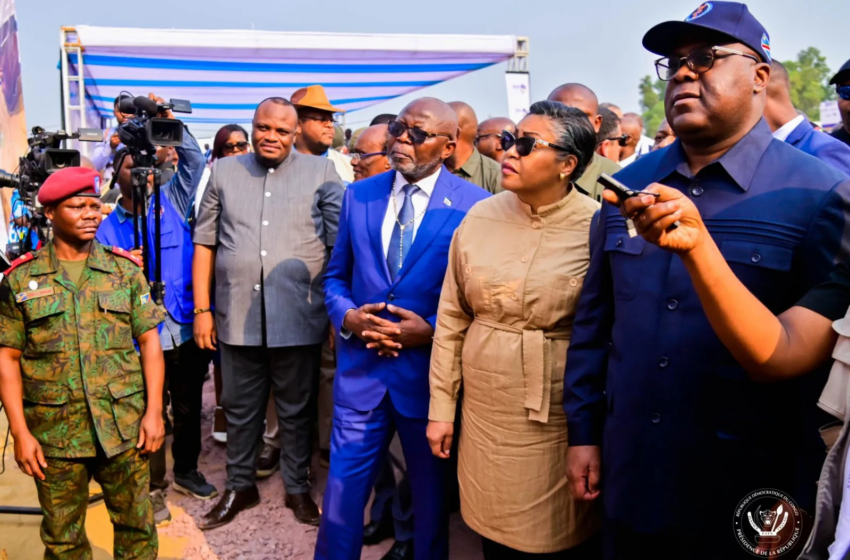 Le Président Félix Tshisekedi inaugure les travaux d’une rocade à Kinshasa